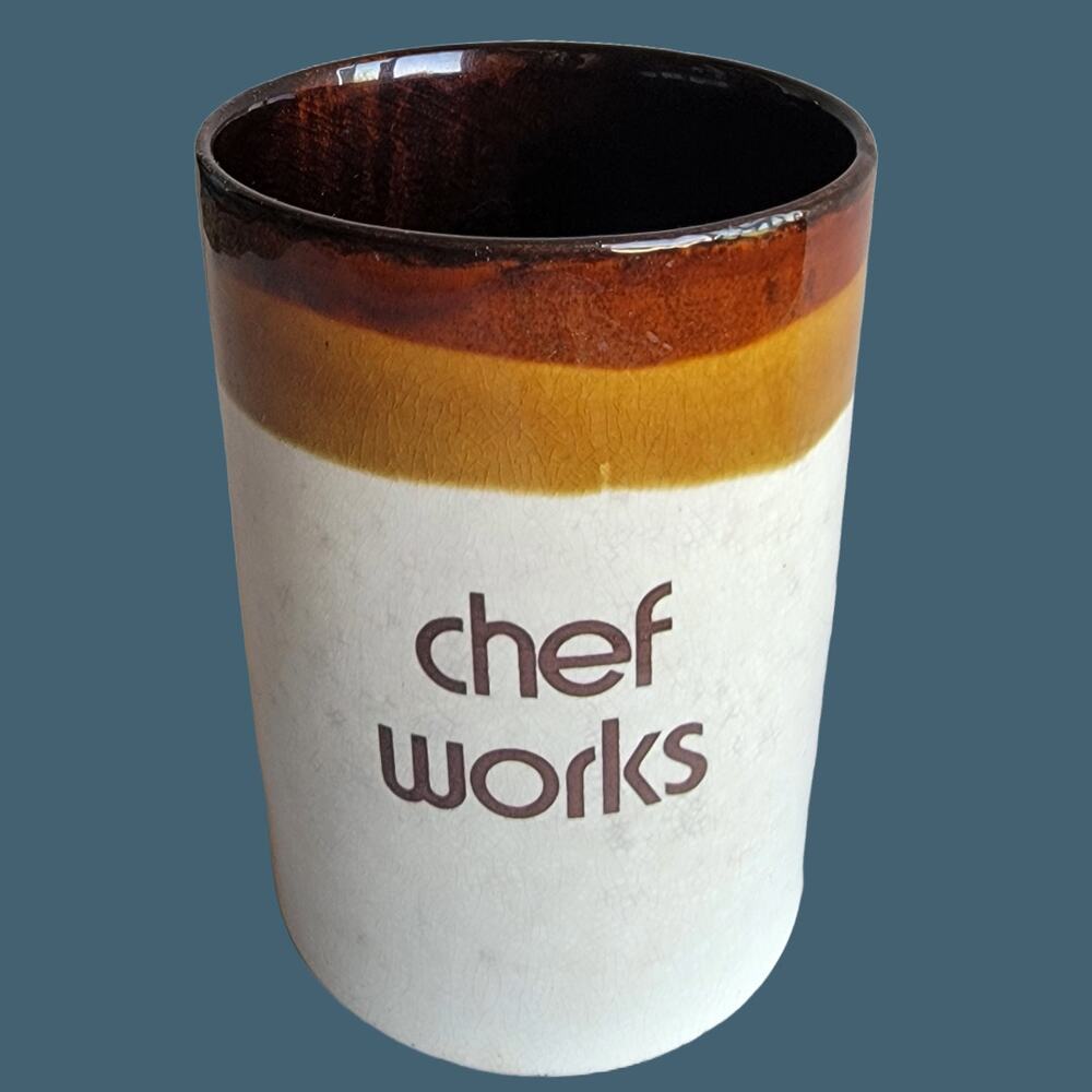 Vintage 1980s Chef Works Utensils Holder